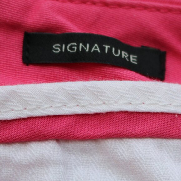 Talbots Plus Size Petite Signature Salmon Pink Stretch Cotton Capri Pants 20WP - Picture 6 of 7